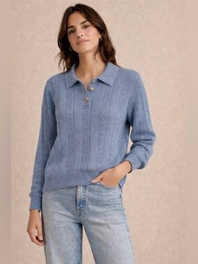 ALFRED DUNNER POLO SWEATER